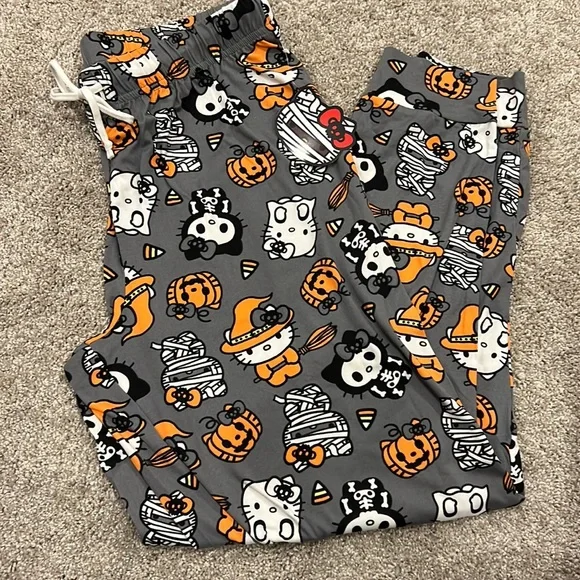 Hello Kitty Halloween Sleepwear Jogger Size M and Size L - Picture 1 of 1